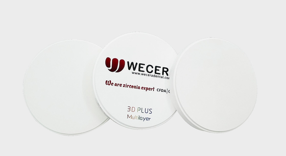 B2 Multilayer Zirconia Block 3D Pro 1050 Mpa Strength D98*25mm Open System