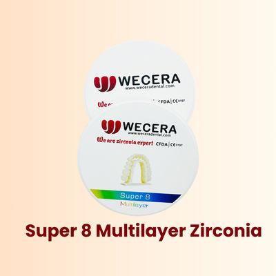 Chemical Solubility under 100 micrograms per square centimeter 3d multilayer zirconia sintered at 1500 degree ideal for dental prosthetics and implants