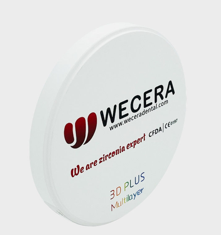 Roland VHF Imes-icore Compatible 3D Multilayer Zirconia In 16 Vita Colors 3 Bleach Colors Designed For Dental Restoration