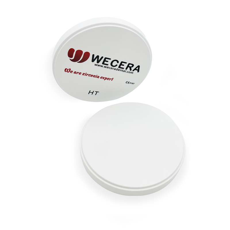 White Opaque CAD CAM Zirconia Block 1200 Mpa Dental Laboratory Product