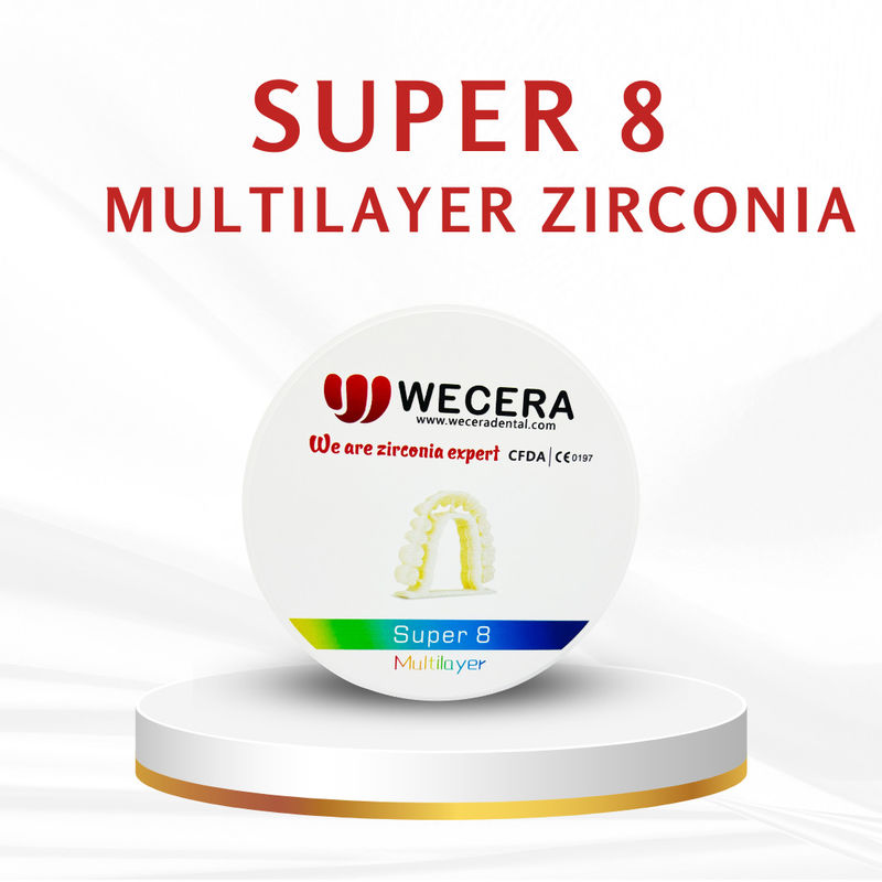 1200 Mpa Strength Multilayer Zirconia Disc Combining Durability and Natural Appearance for Effective Dental Restorations