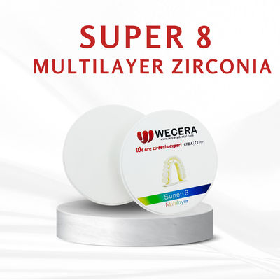 20 mm Dicke Mehrschicht Zirkonia-Disc Krone und Brücke Zahnlabor für präzise und Zahnrestaurierung Fabrikation entwickelt